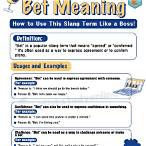bet bet meaning